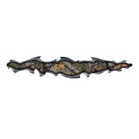 Realtree RT-TMG-XT Decal, Torn Metal Graphic, Camouflage Legend, Vinyl Adhesive, Pack of 4 