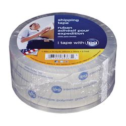 IPG 4367 Shipping Tape, 54.6 yd L, 1.88 in W, Polypropylene Backing, Clear 