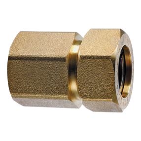 PRO-FLEX PFFN-3406 Tube to Pipe Fitting, 3/4 in, FNPT, Brass