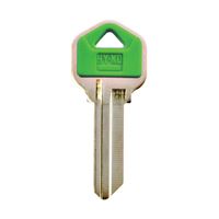 Hy-Ko 13005KW1PG Key Blank, Brass/Plastic, Nickel, For: Kwikset Cabinet, House Locks and Padlocks, Pack of 5 