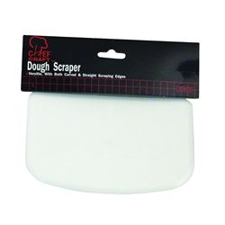 Chef Craft 20808 Dough Scraper, 6 in L, 4 in W, Plastic, White 