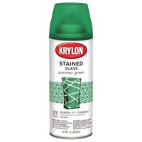 Krylon K09028000 Stained Glass Spray, Gloss, Summer Green, 11.5 oz, Can 