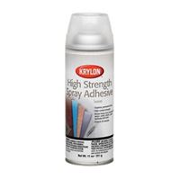 Krylon K09090000 Spray Adhesive, Clear, 2 hr Curing, 11 oz Aerosol Can 