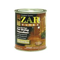 ZAR 33012 Polyurethane Paint, Semi-Gloss, Liquid, Clear, 1 qt, Can 