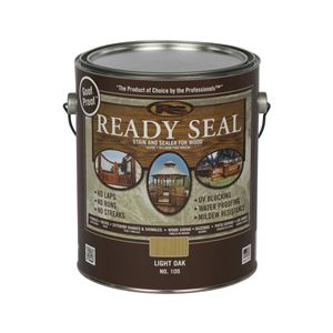 Ready Seal 105 Stain and Sealer, Light Oak, 1 gal, Can 4 Pack