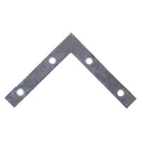 Prosource FC-Z03-01 Corner Brace, 3 in L, 3 in W, 1/2 in H, Steel, Zinc-Plated, 1.6 mm Thick Material, Pack of 20 