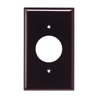 Eaton Wiring Devices 5131B-BOX Single Receptacle Wallplate, 4-1/2 in L, 2-3/4 in W, 1 -Gang, Nylon, Brown 15 Pack 