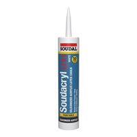 Soudal Soudacryl LTX1 5823521 Siliconized Acrylic Latex Caulk, White, -20 to 185 deg F, 10.1 fl-oz Cartridge 