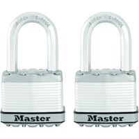 Master Lock Magnum Series M5XTLF Padlock, Keyed Alike Key, 3/8 in Dia Shackle, 1-1/2 in H Shackle, Boron Carbide Shackle 
