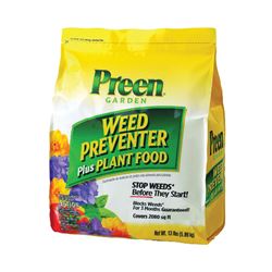Preen 21-63905 Weed Preventer Plus Plant Food, Granular, 13 lb Bag 