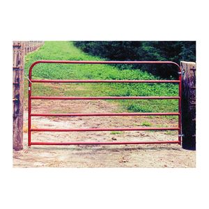 Behlen Country 40130141 Utility Gate, 168 in W Gate, 50 in H Gate, 20 ga Frame Tube/Channel, Red