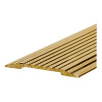 Frost King H433FB/6 Seam Binder, 6 ft L, 1-1/4 in W, Fluted Surface, Aluminum, Gold, Satin 