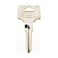 Hy-Ko 11010VL6 Automotive Key Blank, Brass, Nickel, For: Volvo Vehicle Locks, Pack of 10 