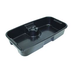 FloTool Super-Duty 05080 Oil Drain Pan, 11 qt Capacity, Rectangular, Plastic, Black 