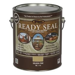 Ready Seal 110 Stain and Sealer, Golden Pine, 1 gal, Can, Pack of 4 