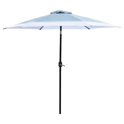 Seasonal Trends 59794 Tilt/Crank Market Umbrella, 94.4 in H, 106.2 in W Canopy, 106.3 in L Canopy, Hexagonal Canopy 