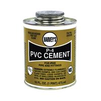 Harvey 018120-12 Solvent Cement, 16 oz Can, Liquid, Clear 