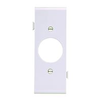 Eaton Wiring Devices STC7W Sectional Wallplate, 4-1/2 in L, 2-3/4 in W, 1 -Gang, Polycarbonate, White, High-Gloss 