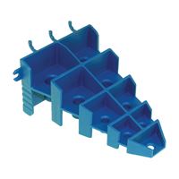 Crawford PBS9 Screwdriver Holder, Light-Duty, Plastic, Blue, For: 1/8 in or 1/4 in Pegboard 