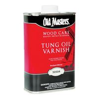 Old Masters 50504 Tung Oil Varnish, Liquid, 1 qt, Can 