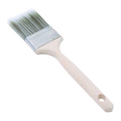 Linzer 2862-2.5 Paint Brush, 2-1/2 in W, 2-3/4 in L Bristle, Nylon/Polyester Bristle, Flat Sash Handle 