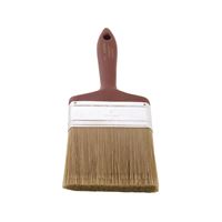 Linzer 3121-4 Paint Brush, 4 in W, 3 in L Bristle, Polyester Bristle, Beaver Tail Handle 