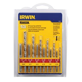 Irwin 80187 Tap and Drill Set, HCS/HSS