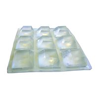 Shepherd Hardware 9562 Surface Guard Bumper Pad, 1/2 in, Square, Vinyl, Clear, Pack of 6 