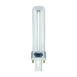 Feit Electric BPPL7 Compact Fluorescent Bulb, 7 W, PL Lamp, G23 Lamp Base, 400 Lumens, 2700 K Color Temp, Pack of 6