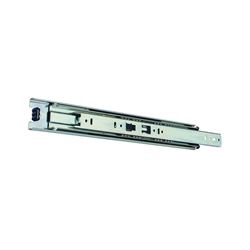 Knape & Vogt 8400P 20 Drawer Slide, 100 lb, 20 in L Rail, 1/2 in W Rail, Anochrome 