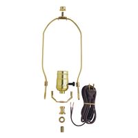 Westinghouse 7026800 Lamp Kit, Metal, Brass, For: Standard Base 150 W Bulb 