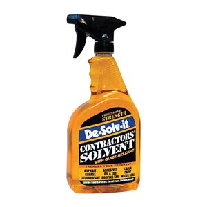 Orange-Sol 10131 Contractor Solvent, Liquid, Citrus, Clear/Orange, 33 oz, Bottle