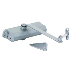 ProSource C501-AB-SA-AS Door Closer, Non-Handed Hand, Automatic, Aluminum, Silver, 240 lb