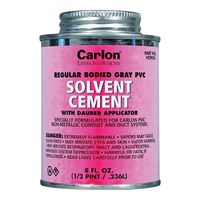 Carlon VC9924-24 Solvent Cement, 8 oz Can, Liquid, Gray 