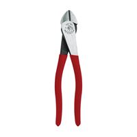 Klein Tools D248-8 Diagonal Cutting Plier, 8-1/16 in OAL, 3/4 in Cutting Capacity, Red Handle, Ergonomic Handle 