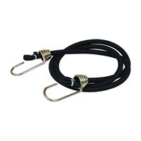 Keeper 06188 Bungee Cord, 13/32 in Dia, 48 in L, Rubber, Hook End 10 Pack 