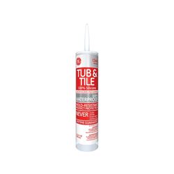 GE Silicone I GE612 Silicone Rubber Sealant, Clear, 24 hr Curing, -60 to 400 deg F, 10.1 oz Tube 