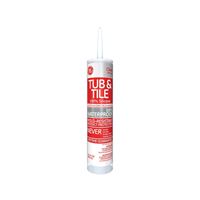 GE Silicone 1 2749485 Tub & Tile Sealant, Clear, 24 hr Curing, 10.1 fl-oz Cartridge 