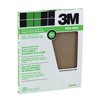 3M 88590 Sandpaper Sheet, 11 in L, 9 in W, Fine, 180 Grit, Aluminum Oxide Abrasive, Cloth Backing 