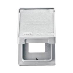 Eaton Wiring Devices S2966W-SP Cover, 4-3/4 in L, 2-61/64 in W, Rectangular, Thermoplastic, White 