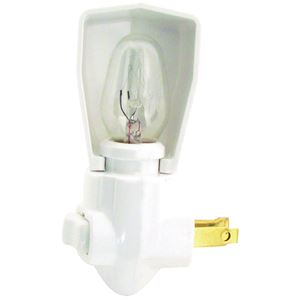 Eaton Wiring Devices BP850W Night Light, 15 A, 125 V, 4 W, Incandescent Lamp, White Light, Plastic Fixture