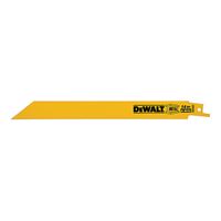 DeWALT DW4809 Reciprocating Saw Blade, 3/4 in W, 8 in L, 14 TPI 