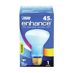 Feit Electric 45R20/N Incandescent Bulb, 50 W, R20 Lamp, Medium E26 Lamp Base, 3000 K Color Temp, 2000 hr Average Life 6 Pack 