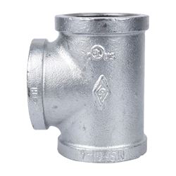 Worldwide Sourcing 11A-2G Pipe Tee, 2 in, FIPT, Malleable Steel, SCH 40 Schedule, 300 psi Pressure 