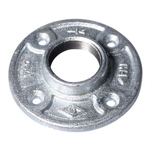 ProSource 27-11/4G Floor Flange, 1-1/4 in, 4.2 in Dia Flange, FIP, 4-Bolt Hole, 0.75 in L Through Bore