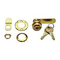 Defender Security U 9944 Drawer and Cabinet Lock, Keyed Lock, Y13 Yale Keyway, Stainless Steel, Brass 