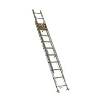 Werner D1220-2 Extension Ladder, 19 ft H Reach, 225 lb, Aluminum 