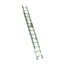 Werner D1224-2 Extension Ladder, 23 ft H Reach, 225 lb, Aluminum 