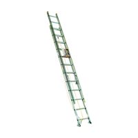 Werner D1224-2 Extension Ladder, 23 ft H Reach, 225 lb, Aluminum 