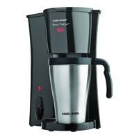 Black+Decker DCM18S Personal Coffee Maker, 2 Cups Capacity, 120 V, 800 W 